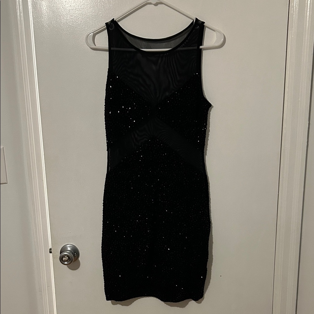 Black Sequin Dress